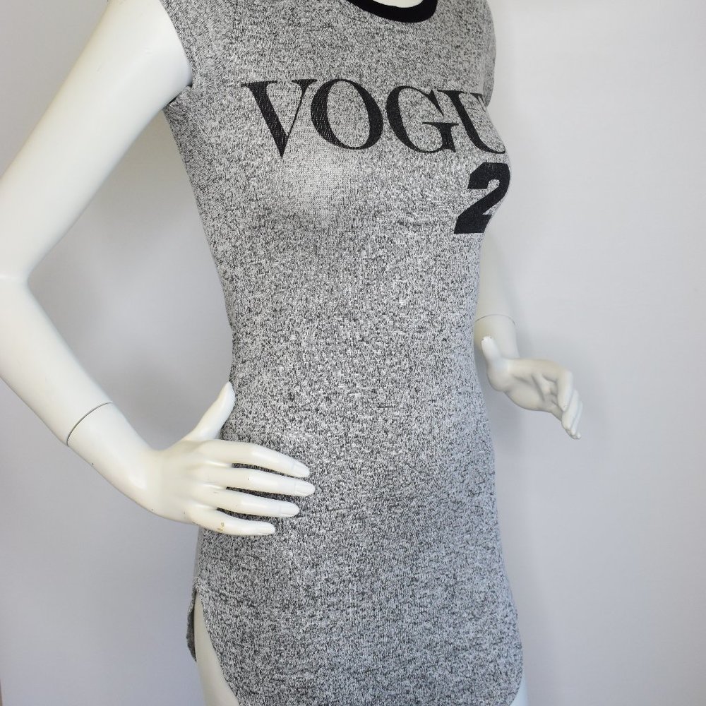 Brand New Womens “Vogue 23” Gray Mini Dress Size S